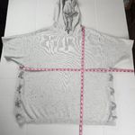 CAbi  Sweater Knit Hoodie Short Sleeve Loose Fit Top Cotton Blend Oversized XS Photo 5