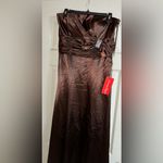 Dancing Queen NWT  Brown Dress With Diamond Bow Photo 1