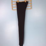 Theory  Faux Leather Moto Black Leggings Size Small Photo 3