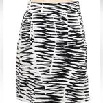 Banana Republic Y2K Trina Turk Collection Pencil Skirt Black White Zebra Size 2 Photo 4