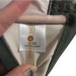 Shade & Shore Swim Luxe Olive Green Halter Bikini Top  38DD Photo 2