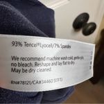 Eileen Fisher  Cold Shoulder T Shirt Dress Navy‎ Size Medium Soft Comfy Career Photo 5