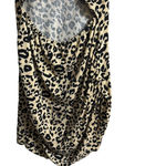 Leopard Print Sleeveless Dress Black Size XL Photo 3