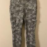 Spanx Women's  Green Gray Camo Cargo Stretch Pants Size MP Medium Petite Photo 0