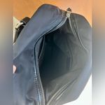 Women’s Backpack with Faux Leather Straps Black Photo 5