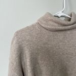H&M women's size small beige tan turtleneck sweater casual comfortable warm knit Photo 1