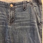 Gap 1969 Women's Mid Rise Boyfriend Flare Jeans Blue Denim Size 32/14 Y2K Photo 2