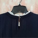 Loft Women's Eyelet Mixed Media Sweater Tank Forever Navy Photo 9