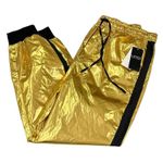 NEW Lauren Ralph Lauren Metallic Taffeta Jogger Pant Gold Black Size 2 $225 Bold Photo 4