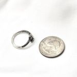 Silver Snake Ring – Etched Twin Serpent Design, Adjustable Reptile Jewelry Photo 2