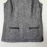 CAbi  Cece Shell Black Speckled Tweed Sleeveless Top/Tank Size Medium Photo 3