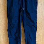 Lululemon Navy Blue Ribbed Track Pants Joggers Sweatpants Size 8 Photo 0