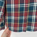 The North Face Womens Plaid Flannel Shirt Long Sleeve Button Up Cotton Size M Photo 6