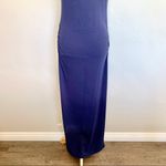 Old Navy V-Neck Navy Blue Maxi Maternity Dress S Photo 3