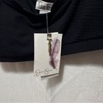 Jessica Simpson Black Scalloped Bralette Bikini Top Square Neck Women XL Photo 4