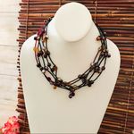 Chico's Chico’s Five Strand Glass Beaded Necklace Photo 1