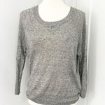 Madewell XS Gray Lightweight Linen Long Sleeve Sweater Photo 0