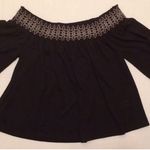 Apt. 9 Womens A.P.T. 9 Off Shoulder top Semi Loose Top Black Size Small 3/4 Sleeve NEW Photo 8