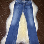 Big star  “Maddie boot” mid rise fit Classic Blue Boot Cut Jeans Sz 28 Long Photo 0