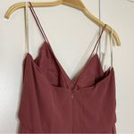 Jenny Yoo  Inesse Thin Strap V Neck Long Chiffon Gown Photo 7