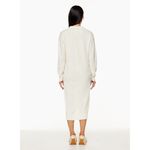 Aritzia Wilfred NWOT Cream White Knit Deep V Wool Collar Midi Sweater Dress 2XS Photo 2