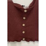 Very J ‎ Brown Ribbed Knit Tank - Size M Photo 1