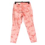 Style & Co SZ 8 Curvy Skinny Jeans Tie-Dye Mid-Rise Stretch Zip-Fly Coral Pink Photo 3