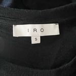 IRO  Isabeli Cotton Knit Long Sleeve Twist Knot Detail Sweater Dress Black S Photo 1