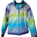 Rodeo Silver Series Women's Ski Snowboard Jacket Size S Ombre Purple Green Blue Photo 0