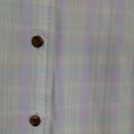 Vintage Pastel Plaid Short Sleeve Button Up Shirt Yellow Size M Photo 3