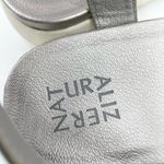 Naturalizer  Womens 6.5W Lily Silver Metallic Leather Sandal Comfort Summer Beach Photo 7