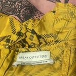 Urban Outfitters OB886261 Kristen Yellow Black Plaid Ruffle Mini Dress $69 EUC L Photo 5