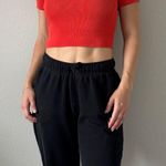 Better Be Orange Cut Out Crop Top Photo 0