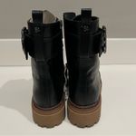 Sam & Libby  Vegan Leather Combat boots, lace up/Zipper, black, size 8.5 US, NWOT Photo 2