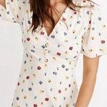 Madewell  Orchard Flutter Sleeve Mini Dress 20 Confetti Floral Photo 0