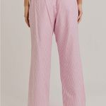 Le lis  Pink Striped Wide Leg Pants Photo 1