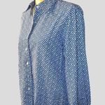 Foxcroft  beautiful blue and white design wrinkle free blouse! Photo 0