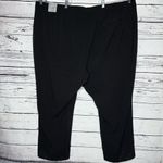 Catherines NWT Size 34W Black Right Fit Curvy Straight Leg Dress Pants Photo 2