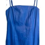 LBLC The Label Marta Mini Dress in Blue Small New Womens Vegan Faux Leather Photo 6