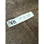 ZARA  Fuzzy Knit Brown Cardigan Sweater,  Sz: Large (b35) Photo 5