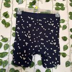 SKIMS NWOT  cotton Ribbed Biker Shorts Navy With Floral Print Size XS Photo 3