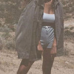 Joah Brown  Fitted High Rise Drawstring Shorts Sz X-Small NWT Photo 0