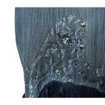 Chagall Gray Black Lace Ruffle Bead Sequin Embellished Cocktail Party Skirt Sz 6 Photo 1