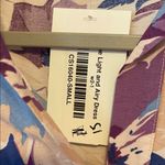 Floral Dress with Puff Sleeves Purple Photo 1