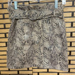 Haute Monde Haute Monde Snakeskin Print Skirt Size Medium Photo 0