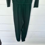 Pretty Garden Women’s Small Green Longsleeve Jumpsuit Stretchy Comfy Photo 4