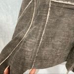 Amadi Faux Shearling Drape Front Open Vest Size XS Gray Photo 8