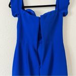 Dress the Population  Bailey Dress in Electric Blue Size Small Off the Shoulder Photo 8