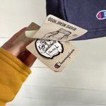 Champion  Small Reverse Weave Colorblock Red Grey Blue Cropped Hoodie NWT New Photo 2