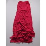 Rachel Zoe NWT Henrietta in Pink Red Silk Chiffon Cape Back Grecian Gown 6 $795 Photo 3
